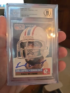 Earl Campbell Beckett BAS Signed 1991 Pro Set HoF Autographed On Card!! - Picture 1 of 3