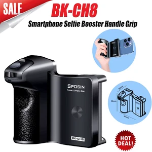 BK-CH8 Stepless Zoom for Iphone Android Phone Selfie Booster Handle Grip, Blueto - Picture 1 of 12