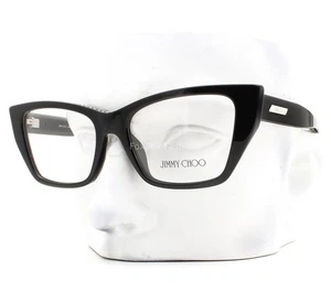 Jimmy Choo Eyeglasses JC 3031BU 5000 Glasses Black Clear Crystals 53mm with Case - Picture 1 of 9