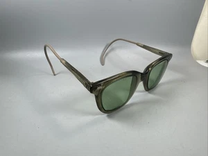 Vintage CESCO 6½ Safety Glasses CE1 Green Lens USA Korean War Era - Picture 1 of 18