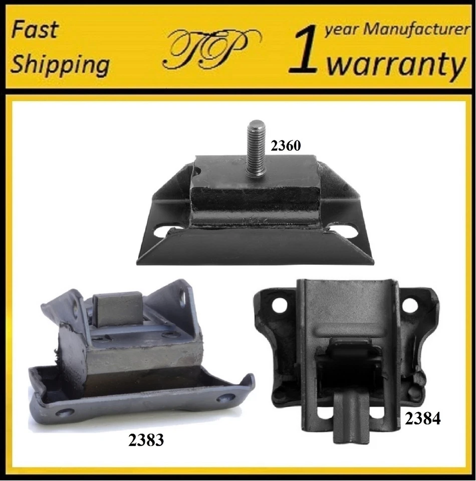 MONTAJE DE MOTOR Y TRANSMISIÓN 3 PIEZAS PARA BUICK CENTURY 1976-1977 3,8 L - TRANSMISIÓN MANUAL Foto 1 de 4