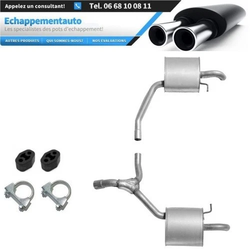 Ford Galaxy MK2 2.3 118kW 07–15 Silencieux échapp. gauche + droite - Photo 1/1