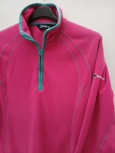 Berghaus 1/4-Reißverschluss Fleece Damengröße 14 lange Ärmel & Ärmel Reißverschlusstasche P2P 20". - Bild 1 von 21