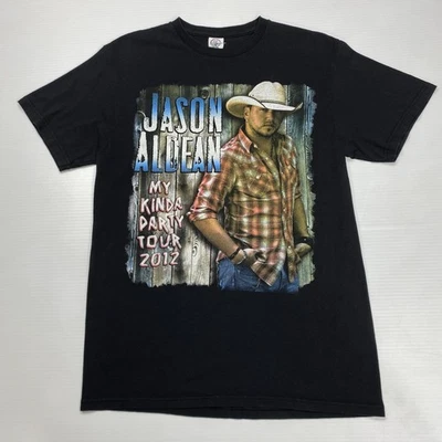 Camiseta Delta 2012 para hombre M negra Jason Aldean My Kinda gira de fiesta música retro Foto 1 de 4