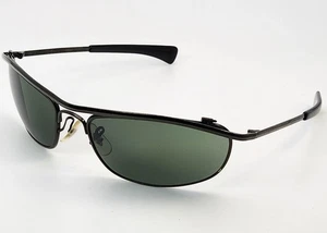 Vintage Ray-Ban W0646 Olympian DLX Black Chrome Sunglasses G-15 Mineral Lenses - Picture 1 of 13