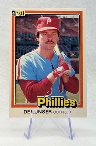 Del Unser 1981 Donruss #164 Philadelphia Phillies - Picture 1 of 2