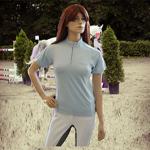 Turniershirt, Turnier Bluse, Competition Shirt, hellblau, Gr. M - Bild 1 von 1