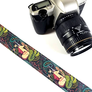 Unicorn Mermaid Camera Strap-Cute Camera Strap -Double Padded Comfortable Camera - Picture 1 of 8
