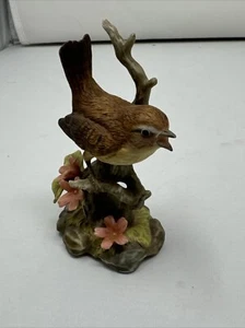 Royal Osborne Bird on a Log Floral Porcelain Vgc - Picture 1 of 4