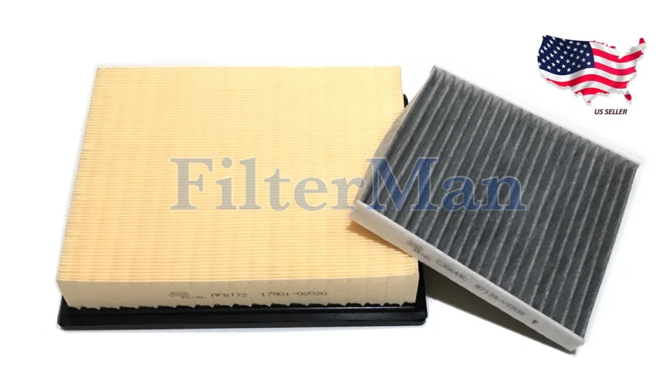 Engine And Carbonized Cabin Air Filter For 2016-2020 Toyota Tacoma V6 US Seller - Image 1 of 1
