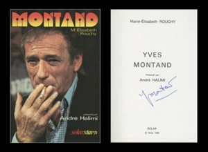 Yves Montand (1921-1991) - Acteur & chanteur français - Rare livre signé - 80s - Foto 1 di 4