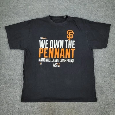 Camisa de los Gigantes de San Francisco para Hombres 2XL Alta Negra MLB Béisbol Manga Corta Banderín Foto 1 de 4