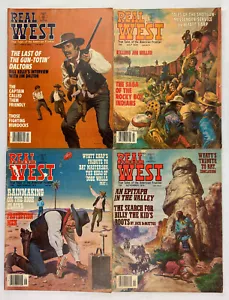 Real West Magazine, Vol. 21, 1978, Vintage Western History, Pulp, Lot of 4 - Foto 1 di 17
