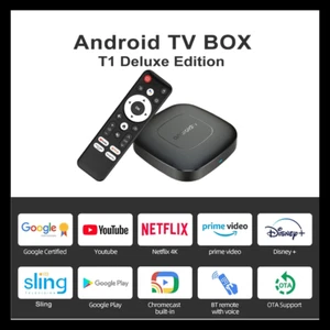 Android 13 TV Box 4K Smart Streaming Player Media Player with WiFi & Bluetooth - Picture 1 of 11