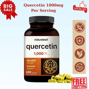 NatureBell Quercetin 1000mg Per Serving | 240 Capsules, Ultra Strength 240 Count - Picture 1 of 7