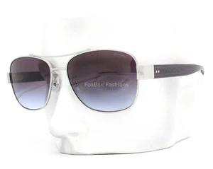 Coach Sunglasses HC 7161 90014Q Polished Silver Transparent Purple Gray w/case - Picture 1 of 11