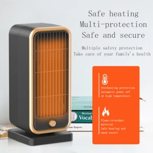 220V 500W Portable Electric Heater Desktop Mini Household Radiator PTC - Picture 1 of 12