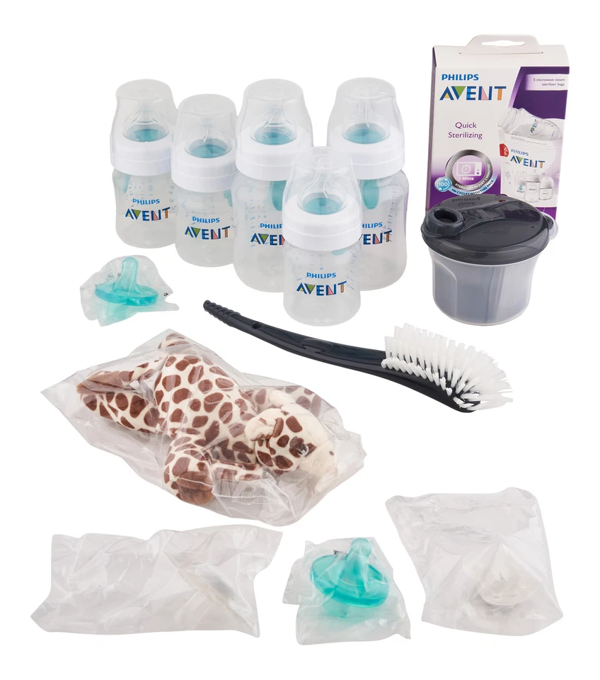 Philips Avent Anti-Colic Baby Bottle With AirFree Vent Essentials Gift Set. - Image 1 of 1
