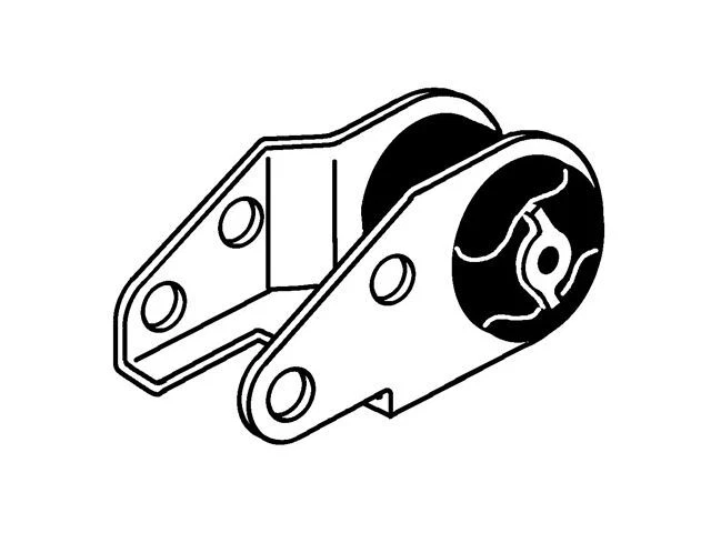 Westar 24FH87W Front Left Engine Mount Fits 1973-1975 Plymouth Road Runner - Image 1 of 1