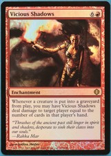 Vicious Shadows FOIL Shards of Alara NM Red Rare MTG CARD (ID# 238369) ABUGames