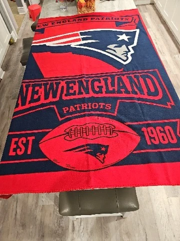 England Patriots NFL Football Northwest Make It Official Blanket Throw Cover