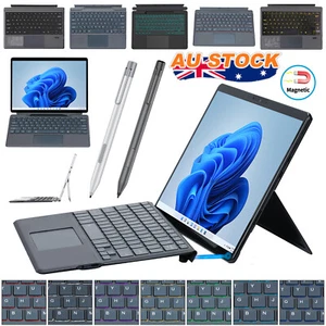 Wireless Backlit Keyboard Touchpad w/Stylus Pen For Microsoft Surface Pro10/9/8 - Picture 1 of 26