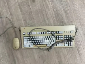 Apple m2706 Genuine Original Vintage Desktop Bus Mouse II & Keyboard - Tested - Picture 1 of 5