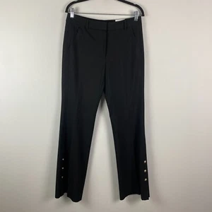 WHBM White House Black Market The Slim Flare Pants Size 8 Button Hem Detail - Picture 1 of 11