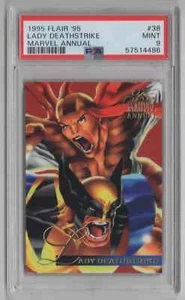 1995 Flair '95 Marvel Annual #38 Lady Deathstrike - PSA 9 MINT - Bild 1 von 2
