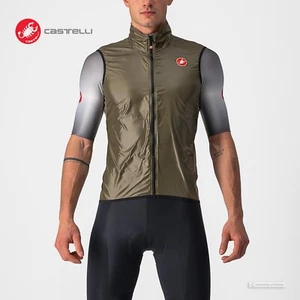 Castelli ARIA Windproof Cycling Wind Vest : MOSS BROWN - Picture 1 of 5