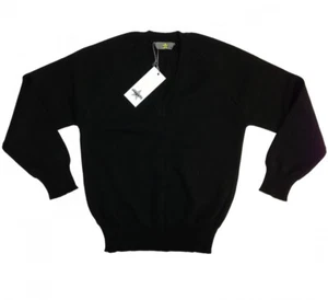 Magicfit Magic Fit Knitted Long Sleeve V Neck School Jumper Size 30" BNWT Black - Picture 1 of 3