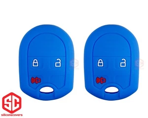 2x New KeyFob Remote Fobik Silicone Cover Fit / For Select Ford Lincoln Vehicles - Picture 1 of 2