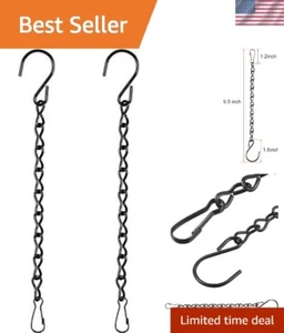 Lightweight 9.5 Inch Rust-Resistant Hanging Chains for Bird Feeders & More - Picture 1 of 9