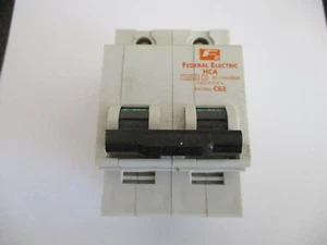 FEDERAL ELECTRIC STABLOK C63 63 AMP HCA2P63 10KA DOUBLE POLE MCB CIRCUIT BREAKER - Picture 1 of 1