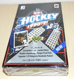 1990 UPPER DECK HOCKEY WAX BOX NEW SEALED BOX 1st YEAR GRETZKY JAGR +++ - Picture 1 of 3