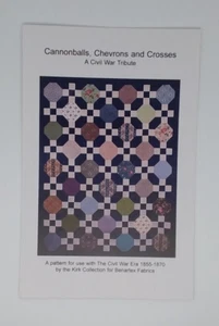 Benartex Fabrics Kirk Collection Pattern Civil War Tribute Quilt Cannonballs - Picture 1 of 2