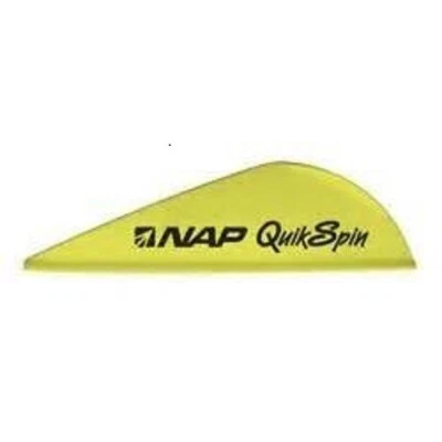 NEW ARCHERY PRODUCTS NAP Quickspin 2" Vanes - Yellow (36 Pack)