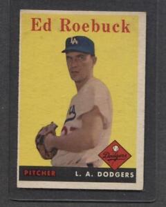 1958 Topps #435 Ed Roebuck (Dodgers)  Ex  (Flat Rate Ship)   A1