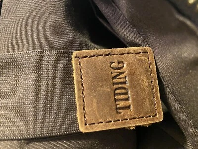 Leather Canvas Men 14” Laptop Briefcase Crossbody Messenger Shoulder Bag Satchel - image 1 of 4