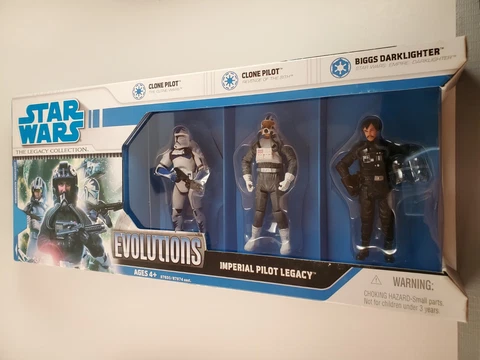 NEW - Star Wars Legacy Collection Evolutions Imperial Pilot Legacy Hasbro 2008 Cover