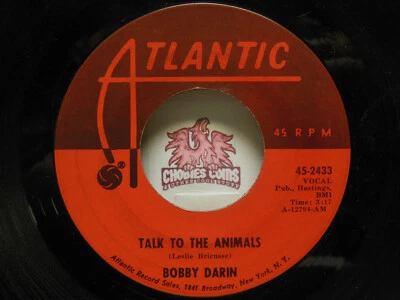 Bobby Darin: Talk To The Animals / She Knows, 45 RPM VG+ (H2) - Image 1 of 2