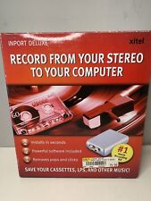 Xitel Inport Deluxe Stereo To PC Recording Kit New Opened Never Used