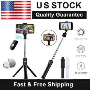 Selfie Stick Trépied Bluetooth Télécommande Support Bureau pour iPhone 13 14 15 Pro - Photo 1 sur 15