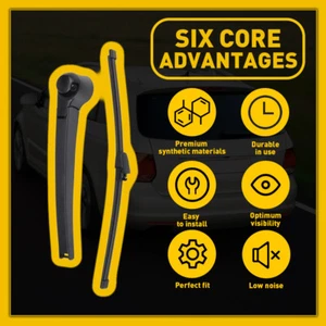 Wiper Arm & Wiper Blade Rear Fits For VW Golf VI Variant 2009-2013 VW Golf Plus - Picture 1 of 11