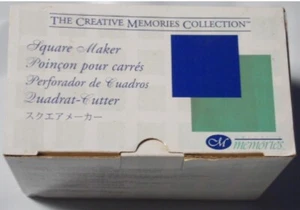NEW CREATIVE MEMORIES SQUARE MAKER CUTTER PAPER PUNCH SCRAPBOOKING - Picture 1 of 3