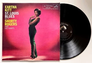 EARTHA KITT St. Louis Blues W/Shorty Rogers 1958 RCA 12" LP 33 RPM Mono Ex Vtg - Imagen 1 de 8
