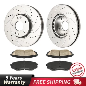 Kit de rotor de freno delantero perforado y pastillas para Kia Sportage 2011-2016 Hyundai Tucson - Imagen 1 de 14