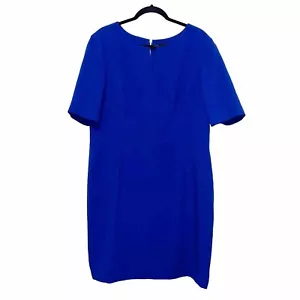 Tahari Blue Short Sleeve Shift Dress Womens Size 18 NEW - Picture 1 of 7
