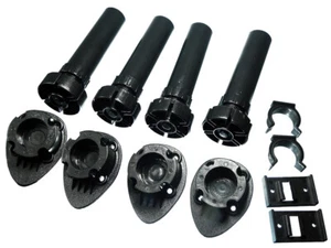 3 SETS OF 4 ADJUSTABLE CABINET CUPBOARD SUPPORT LEGS AND FITTINGS One Stop DIY - Picture 1 of 1
