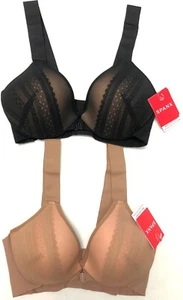 SPANX Underwire Bra Illusion Lace Brallelujah Front Close Full Coverage 30061R - Picture 1 of 45